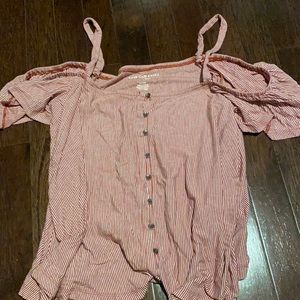 American Eagle cold shoulder tank top